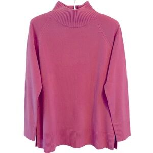 Appleseed's Dusty Rose Ribbed Cowl Neck Sweater SP